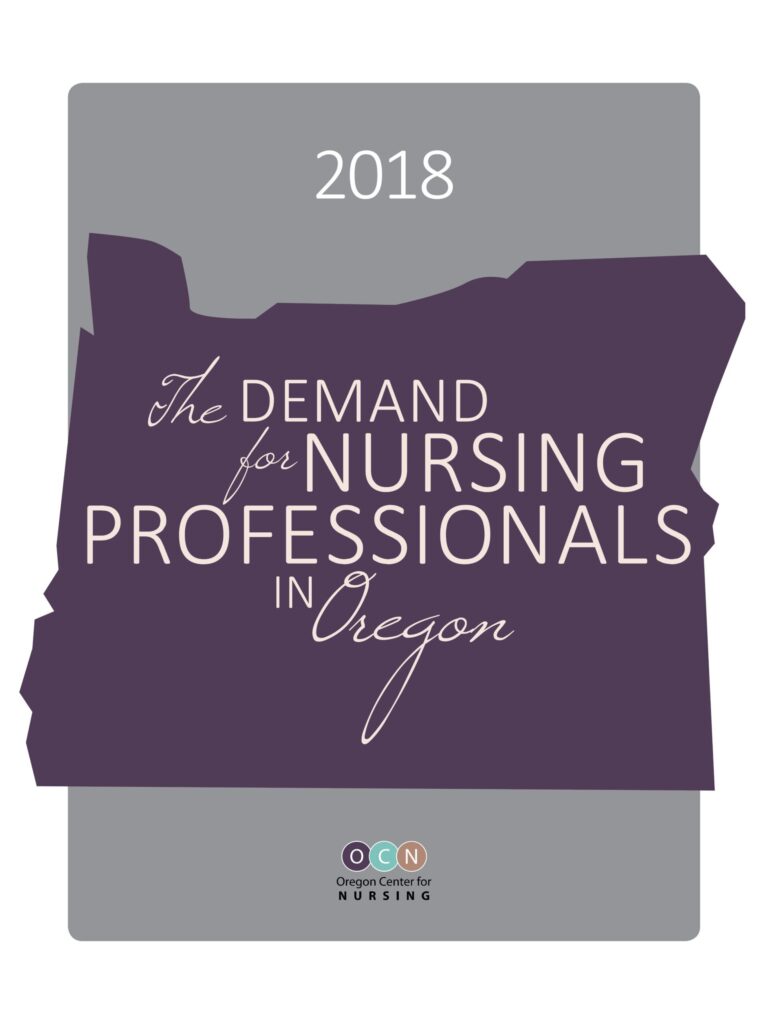 Featured image of the 2018 nursing workforce demand report by the Oregon Center for Nursing.