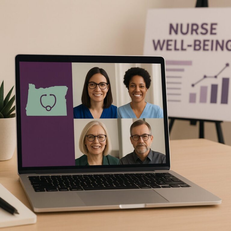 Cover image for Oregon Center for Nursing RN Well-Being Webinar