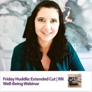 Cover image to webinar for RN Well-Being hosted by OCN